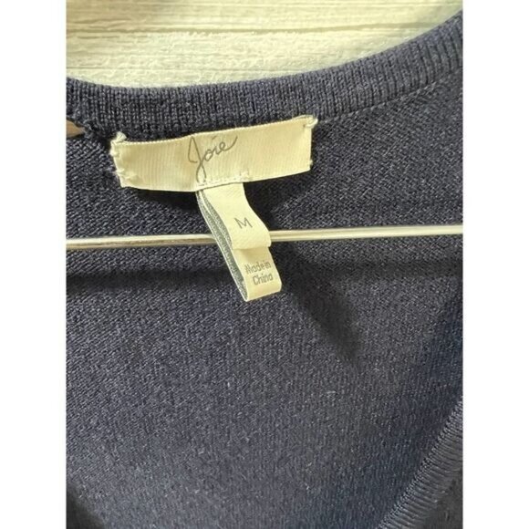 Joie Solid Color Sweater Jumpsuit Drawstring Sleeveless Medium - Picture 5 of 5